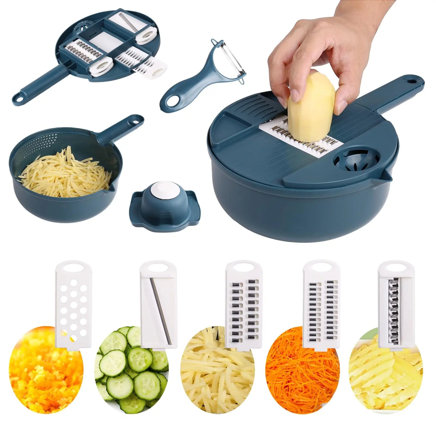 Multifunctional 9 in 1 Vegetable Chopper