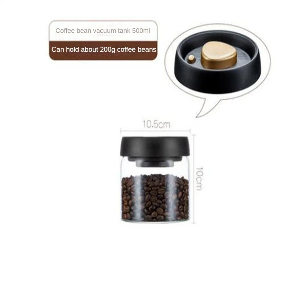 Transparent Glass Food Storage Jars
