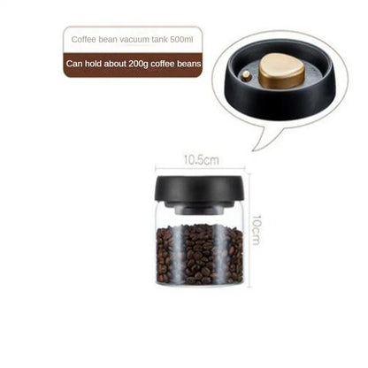 Transparent Glass Food Storage Jars