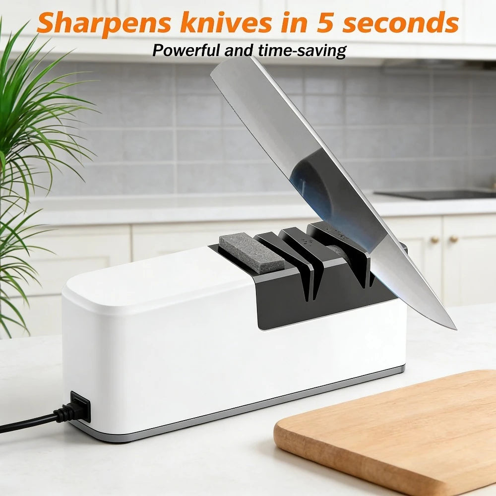 4-Slot USB Electric Knife Sharpener