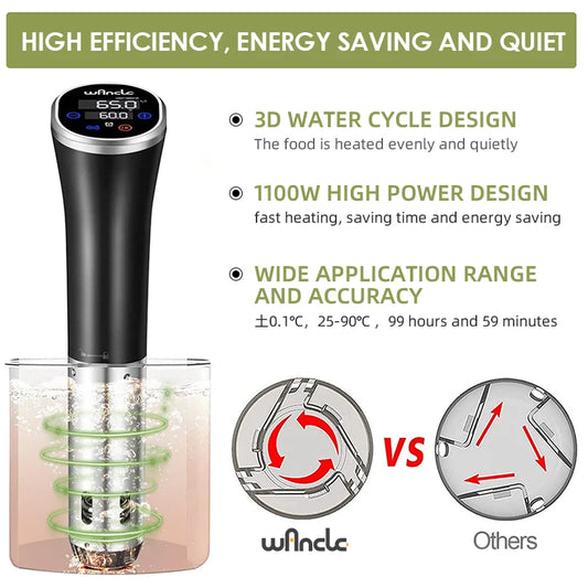 Vacuum Sous Vide Cooker with Digital Display