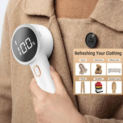 LED Display Rechargeable Lint Remover