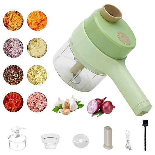 Electric Handheld 4 in 1 Vegetable Cutter
