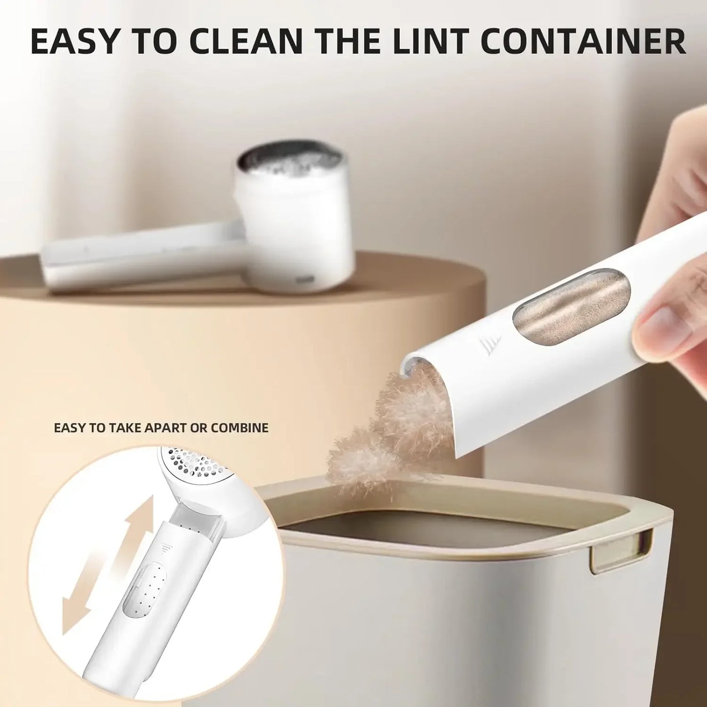 LED Display Rechargeable Lint Remover