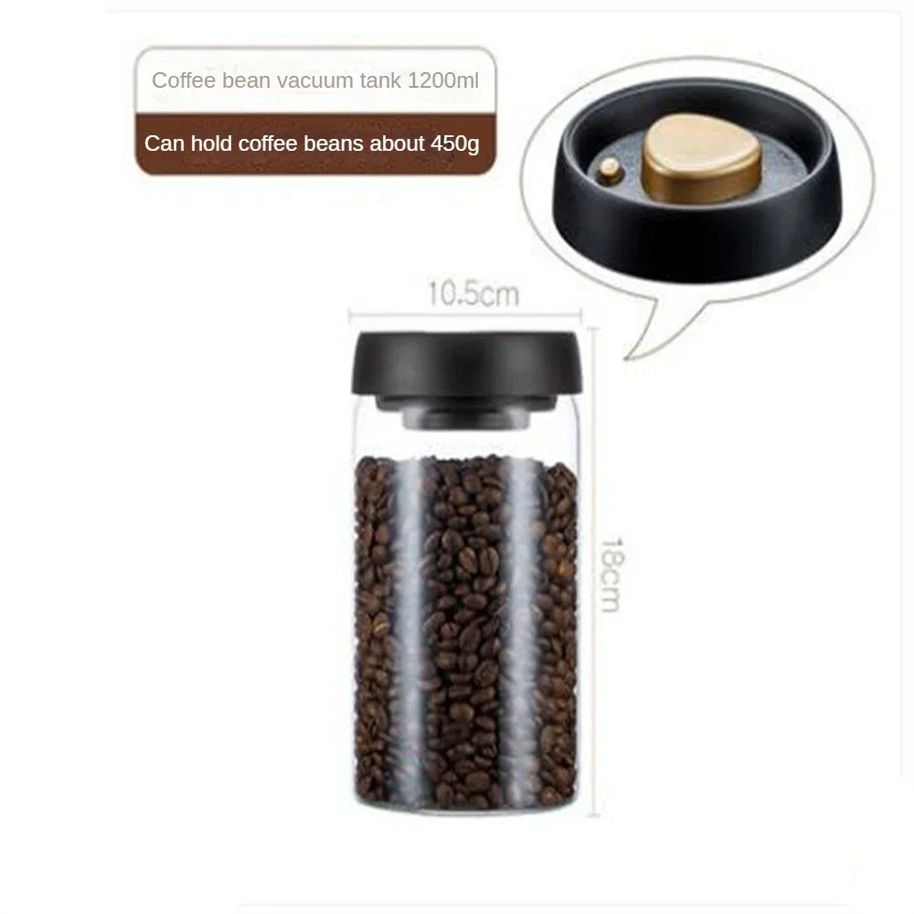 Transparent Glass Food Storage Jars